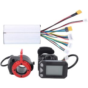 Electric Bicycle Speed Motor Controller Carbon Fiber Electric Bicycle Controller Accessories Set for Electric Bike Scooter,can Clearly Display Status and Data(1)