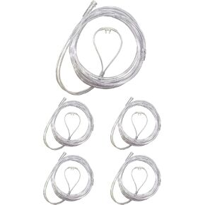 Endure Soft Nasal Oxygen Cannula with Oxygen Supply Tubing, Latex-Free, 2M, Pack of 5 (Adult, Curved Prong)