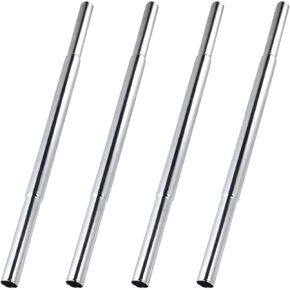4 Pieces Golf Club Shaft Extensions, 0.58 Inch Steel Suitable for Iron and Wood Clubs, Essential Repair and Upgrade Kit