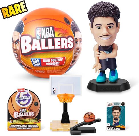 5 Surprise NBA Ballers Series 1 by ZURU, Collectible Mystery Capsule, Toy for Girls, Realistic Miniature Baby, Playset and Accessories in Saudi Arabia