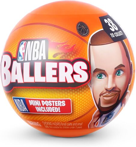 5 Surprise NBA Ballers Series 1 by ZURU, Collectible Mystery Capsule, Toy for Girls, Realistic Miniature Baby, Playset and Accessories in Saudi Arabia