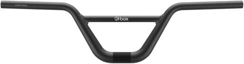 Box One Oversized Chromoly Bicycle Handlebar Tailored for Larger-Sized Racers, Heightened Responsiveness, Reduced Latency & Wall Thickness Gloss Black w/Pad Printing Finish in Saudi Arabia