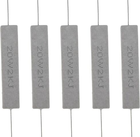 (Pack of 5) 20W 2K Ohm 5% Power Wirewound Ceramic Horizontal Cement Resistor in Saudi Arabia