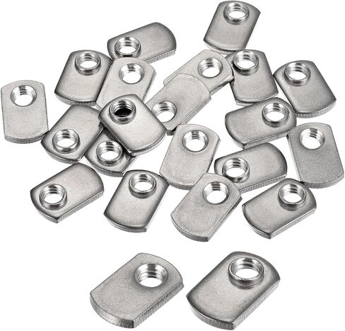 uxcell Slide in T-Nut with Offset Thread, 20Pcs 5/16"-18 304 Stainless Steel T Nuts for T Track Extrusions in Saudi Arabia