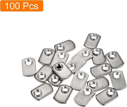 uxcell Slide in T-Nut with Offset Thread, 20Pcs 5/16"-18 304 Stainless Steel T Nuts for T Track Extrusions in Saudi Arabia