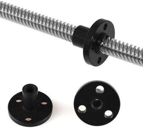 6PCS Diameter 8mm Silent TR8x8 Lead Screw POM Nut, Thread Screw Nuts Replacing Brass nut for 3D Printer and CNC (2mm Pitch 8mm Lead), Black in Saudi Arabia