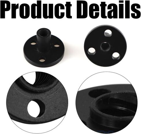 6PCS Diameter 8mm Silent TR8x8 Lead Screw POM Nut, Thread Screw Nuts Replacing Brass nut for 3D Printer and CNC (2mm Pitch 8mm Lead), Black in Saudi Arabia