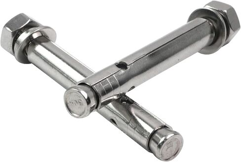 Xiaoyztan 5 Pcs Stainless Steel External Expansion Screws Heavy Duty Concrete Wall Bolts Molly Bolt Metal Sleeve Bolt Dry Wall Anchors (M10x100mm Bolt 12mm Hole) in Saudi Arabia