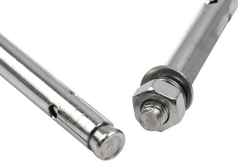 Xiaoyztan 5 Pcs Stainless Steel External Expansion Screws Heavy Duty Concrete Wall Bolts Molly Bolt Metal Sleeve Bolt Dry Wall Anchors (M10x100mm Bolt 12mm Hole) in Saudi Arabia