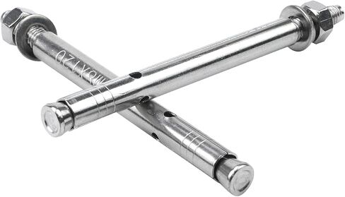 Xiaoyztan 5 Pcs Stainless Steel External Expansion Screws Heavy Duty Concrete Wall Bolts Molly Bolt Metal Sleeve Bolt Dry Wall Anchors (M10x100mm Bolt 12mm Hole) in Saudi Arabia