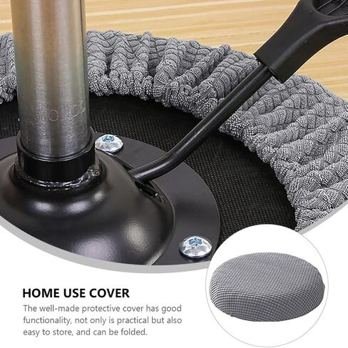 قطعة واحدة من أغطية البراز دائرية، غطاء مقعد مستدير قابل للتنفس للغاية، وسادة مقعد 12 قابلة للتمدد ومقاومة للتجاعيد وقابلة للغسل والغبار - وسادة واحدة فقط باللون الرمادي in Kuwait