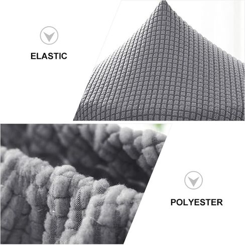 قطعة واحدة من أغطية البراز دائرية، غطاء مقعد مستدير قابل للتنفس للغاية، وسادة مقعد 12 قابلة للتمدد ومقاومة للتجاعيد وقابلة للغسل والغبار - وسادة واحدة فقط باللون الرمادي in Kuwait