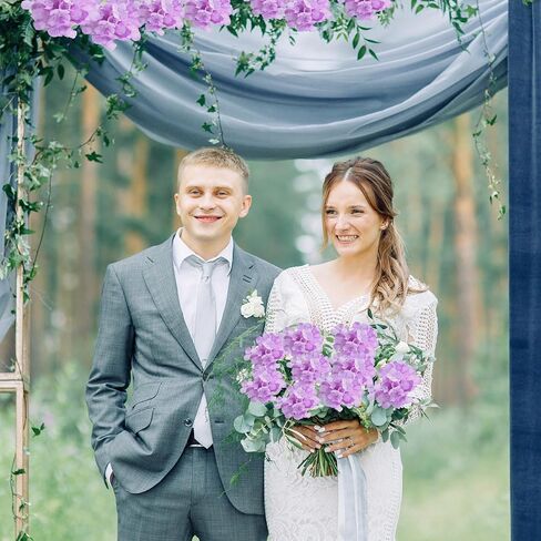 Crowye 6 Bundles 30 Heads Hydrangea Silk Flowers Large Artificial Hydrangea Flowers Heads with 18.5'' Long Stems Faux Hydrangea Bouquets for Home Table Centerpieces Wedding Party Decoration(Blue) in Saudi Arabia