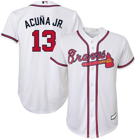 Ronald Acuna Jr. Atlanta Braves MLB Boys Youth 8-20 Player Jersey in Saudi Arabia
