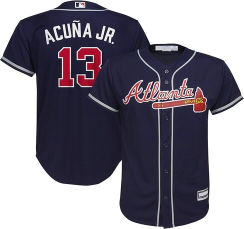 Ronald Acuna Jr. Atlanta Braves MLB Boys Youth 8-20 Player Jersey in Saudi Arabia