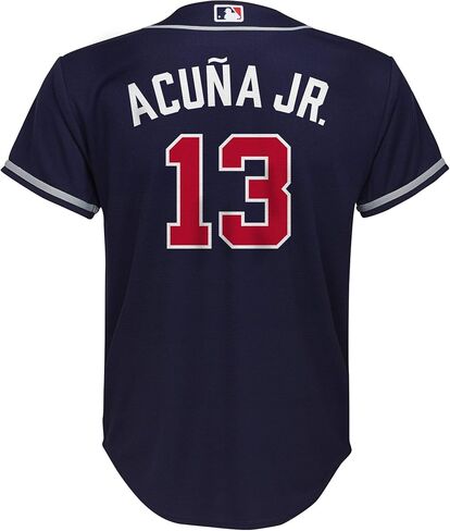 Ronald Acuna Jr. Atlanta Braves MLB Boys Youth 8-20 Player Jersey in Saudi Arabia