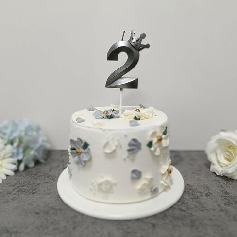 شمعة عيد ميلاد رقم 3 بتصميم تاج ثلاثي الأبعاد لتزيين الكيك لمدة ثلاث سنوات وشموع عيد ميلاد سعيد والذكرى السنوية (تاج-3، أسود) in Kuwait