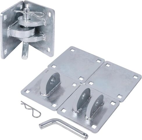 مجموعة موصلات وصلة مجلفنة عائمة شديدة التحمل (عبوة من قطعتين)، 5 بوصة × 5 بوصة × 1/4 بوصة، تتضمن 4 لوحات خلفية للتركيب in Kuwait