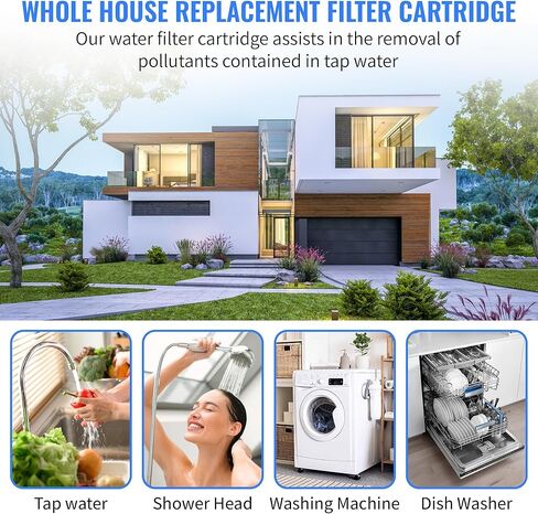 CFS COMPLETE FILTRATION SERVICES EST.2006 Compatible Replacement for PC40 & 10" Housing Models. 5 Micron Sediment Replacement Filter by CFS (Pack of 2) in Saudi Arabia