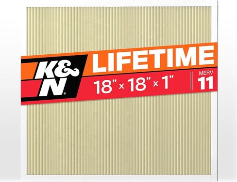 K&N 18X18X1 HVAC Furnace Air Filter, Lasts a Lifetime, Washable, Merv 8, the Last HVAC Filter You Will Ever Buy, Breathe Safely at Home or in the Office, HVC-8-11818 in Saudi Arabia