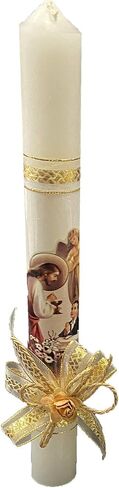 Lito First Communion Candle Set for Boys- White Candle Set Kit for Holy 1st Communion with Figurine - Spanish in Saudi Arabia