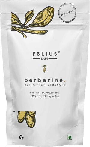 Clean Label Berberine HCl 97% - Clinically Studied Ultra High Strength Pure Berberine 500mg Supplement - Gluten-Free - 90 Capsules in Saudi Arabia