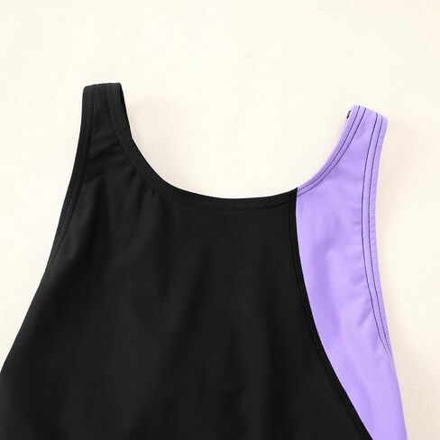 Girls Athletic One Piece Swimsuit Kids Solid Swimwear for Team Practice and Competition Black Navy Sport Bathing Suit in Saudi Arabia
