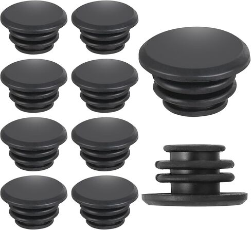 10PCS Handlebar End Plugs, 2.7 cm/1 Inch Bike Handlebar End Caps, Rubber Handlebar Plugs, Mountain Bike Handlebar Ends Bike Cable End Caps for Most Bicycle Grip Bar End Plugs(Black) in Saudi Arabia