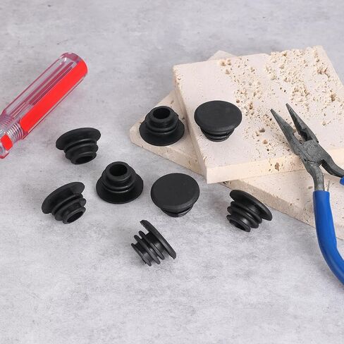 10PCS Handlebar End Plugs, 2.7 cm/1 Inch Bike Handlebar End Caps, Rubber Handlebar Plugs, Mountain Bike Handlebar Ends Bike Cable End Caps for Most Bicycle Grip Bar End Plugs(Black) in Saudi Arabia