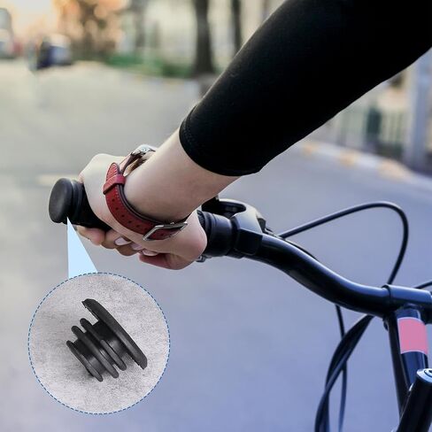 10PCS Handlebar End Plugs, 2.7 cm/1 Inch Bike Handlebar End Caps, Rubber Handlebar Plugs, Mountain Bike Handlebar Ends Bike Cable End Caps for Most Bicycle Grip Bar End Plugs(Black) in Saudi Arabia