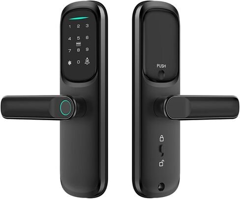 Smart Lock,Fingerprint Keyless Entry Door Lock, Front Door Smart Lock Deadbolt, 8Months Battery, Reliable Power, IP53 Waterproof, BHMA Grade 3 in Saudi Arabia