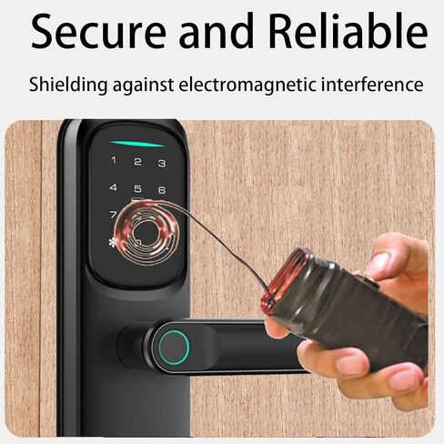 Smart Lock,Fingerprint Keyless Entry Door Lock, Front Door Smart Lock Deadbolt, 8Months Battery, Reliable Power, IP53 Waterproof, BHMA Grade 3 in Saudi Arabia