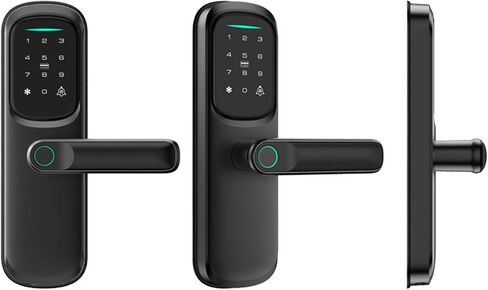 Smart Lock,Fingerprint Keyless Entry Door Lock, Front Door Smart Lock Deadbolt, 8Months Battery, Reliable Power, IP53 Waterproof, BHMA Grade 3 in Saudi Arabia