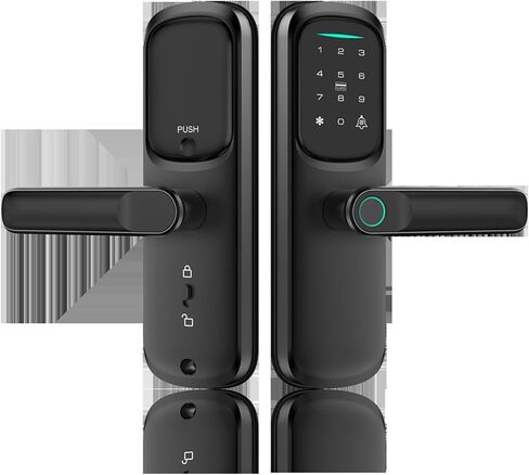 Smart Lock,Fingerprint Keyless Entry Door Lock, Front Door Smart Lock Deadbolt, 8Months Battery, Reliable Power, IP53 Waterproof, BHMA Grade 3 in Saudi Arabia