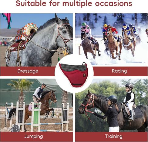 Saddle Pad, Stylish Horse Saddle Pad with Comfortable Breathable Fleece Bottom, Multi-Purpose Endurance Bareback Pad for Horses, Equestrian Riding Training Equipment and Accessorie in Saudi Arabia