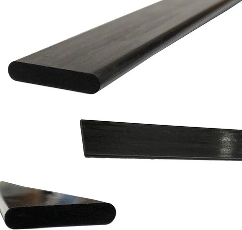 – Flat Carbon Fiber RODS - 1mm x 10mm x 1000mm – Pultruded Flat Solid Rod - Black Matte Finish - Pure Solid Carbon Fibre Flat Strips - for RC Planes-Drones, Boat DIY Craft Projects in Saudi Arabia