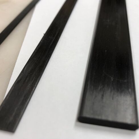 – Flat Carbon Fiber RODS - 1mm x 10mm x 1000mm – Pultruded Flat Solid Rod - Black Matte Finish - Pure Solid Carbon Fibre Flat Strips - for RC Planes-Drones, Boat DIY Craft Projects in Saudi Arabia