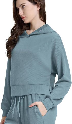 WIHOLL Two Piece Sets for Women Sweatsuit Hoodie and Sweatpants Sets Airport Fashion Outfits Tracksuit with Pocket in Saudi Arabia