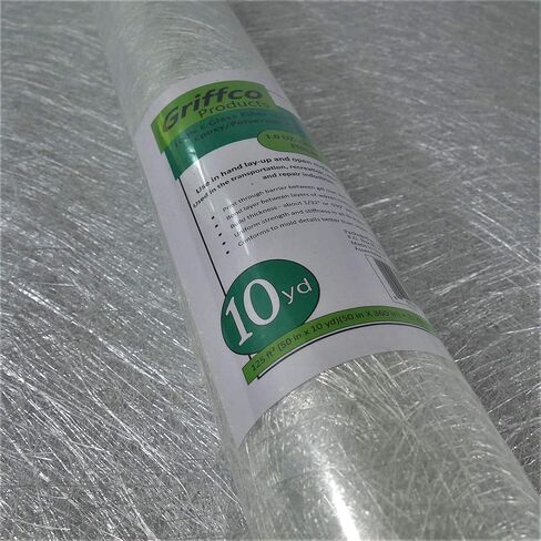 1 أوقية. حصيرة من الألياف الزجاجية المقطعة (متوافقة مع الإيبوكسي/البوليستر) - بعرض 10 ياردات × 50 بوصة - ملفوفة - لوضع اليد أو تعبئة الفراغ أو تركيبات التشكيل in Kuwait