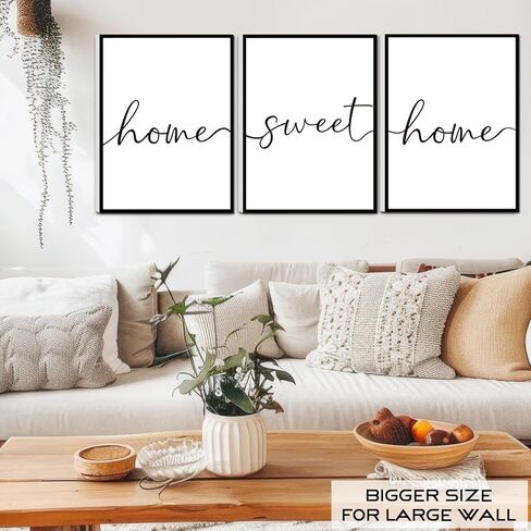 لوحة فنية جدارية تجريدية مؤطرة، ديكور جداري حديث بوهو باللونين الأسود والأبيض، لوحة فنية جدارية من القماش الهندسي لغرفة المعيشة وغرفة النوم والحمام والمكتب، جاهزة للتعليق (مجموعة من 6، 8 × 10 بوصة، مؤطرة) in Kuwait