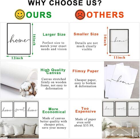 لوحة فنية جدارية تجريدية مؤطرة، ديكور جداري حديث بوهو باللونين الأسود والأبيض، لوحة فنية جدارية من القماش الهندسي لغرفة المعيشة وغرفة النوم والحمام والمكتب، جاهزة للتعليق (مجموعة من 6، 8 × 10 بوصة، مؤطرة) in Kuwait