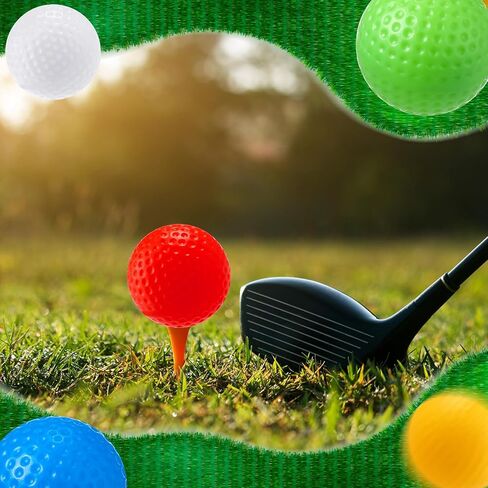 300 قطعة من كرات الجولف البلاستيكية، كرات تدريب الجولف ذات ملمس واقعي، كرة تدريب الجولف المحدودة، كرات الجولف الناعمة للأطفال في الأماكن المغلقة والمفتوحة، لعبة التدريب في الفناء الخلفي (ملونة) in Kuwait