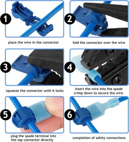 160p Wire Splice Connectors T Tap Wire Connector for Wiring Quick Connect 3 Way Wire Taps Automotive T Connectors Car Audio conectores de Cables eléctricos in Saudi Arabia