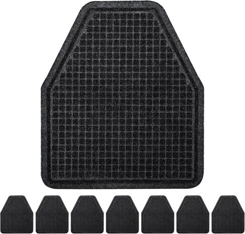 سجادات مبولة من فاسموف، 8 قطع من سجادات مبولة للحمام، وسادات مبولة أرضية تجارية غير قابلة للانزلاق، سجادات بول ممتصة للماء لمراحيض الرجال والحمامات، 17.3 بوصة × 20.5 بوصة، رمادي داكن in Kuwait