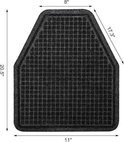 سجادات مبولة من فاسموف، 8 قطع من سجادات مبولة للحمام، وسادات مبولة أرضية تجارية غير قابلة للانزلاق، سجادات بول ممتصة للماء لمراحيض الرجال والحمامات، 17.3 بوصة × 20.5 بوصة، رمادي داكن in Kuwait