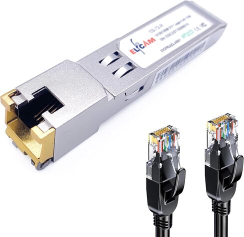 Elfcam® - 10G SFP+ Transceiver Module with RJ45 Port, 10Gb SFP+ Module 10Gbase-T-30m in Kuwait