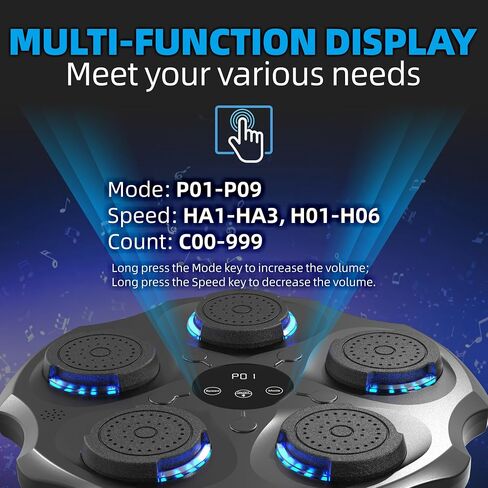Enhanced Music Boxing Machine with Boxing Gloves, Bluetooth Boxing Machine Wall Mounted, Exciting Home Boxing Music Training for Adults and Kids in Saudi Arabia