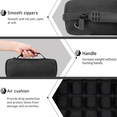 co2CREA Hard Case Replacement for MIATONE Outdoor Portable Bluetooth Speakers Waterproof Wireless Speaker (Black Case) in Saudi Arabia