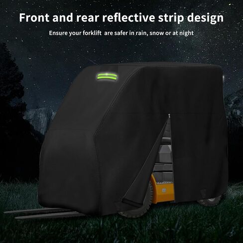 غطاء رافعة شوكية، 420D أكسفورد 100 بوصة طول × 45 بوصة عرض × 80 بوصة ارتفاع، مقاوم للماء، مقاوم للأشعة فوق البنفسجية، غطاء رافعة شوكية خارجي مقاوم للرياح يناسب جميع الرافعات الشوكية حتى 8000 رطل (100 بوصة طول × 45 بوصة عرض × 80 بوصة ارتفاع، أسود) in Kuwait