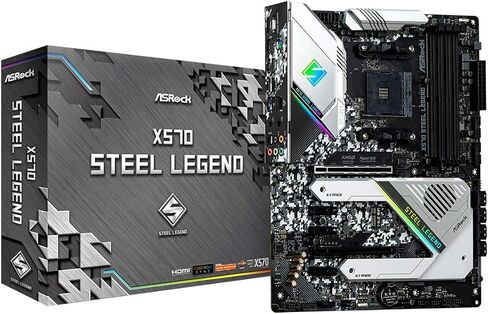 اللوحة الأم ASRock X570 Phantom Gaming 4AM4/USB3.2/HDMI/RJ45 in Saudi Arabia